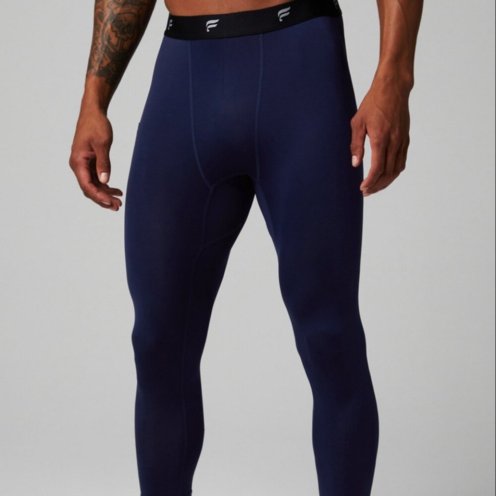 Fabletics The Baselayer 3/4 Tight, Deep Navy, Medium, NWOT